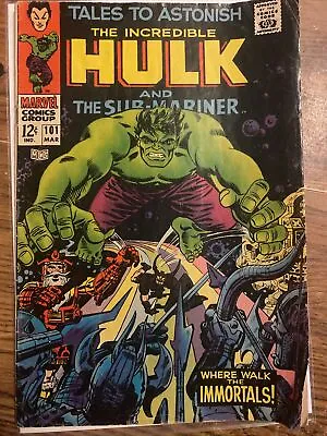 Buy Tales To Astonish #101 (Marvel Comics Mar, 1968) Sub-Mariner Hulk! Final Issue! • 19.76£