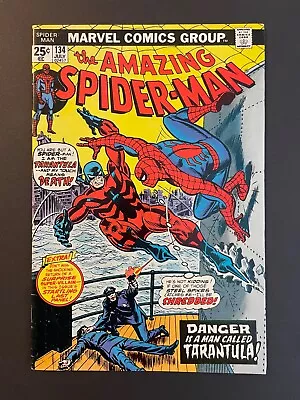 Buy AMAZING SPIDER-MAN #134 ( Marvel 1974) 1st Tarantula, 2nd Punisher, Nice Copy! • 103.94£