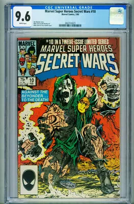 Buy MARVEL SUPER HEROES SECRET WARS #10 -- CGC 9.6 -- Dr. Doom - Comic Book • 108.71£