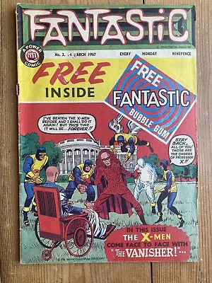 Buy Marvel Comics: Fantastic # 3, Marvel Silver Age Comic (UK) X-Men • 100£