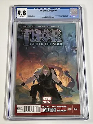 Buy Thor God Of Thunder #2 CGC 9.8 (2013) 1st Gorr The God Butcher | Marvel Comics • 95.93£