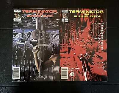 Buy Terminator: The Burning Earth #3 & 5 Now Comics 1990 VF/NM Early Alex Ross Art • 7.91£
