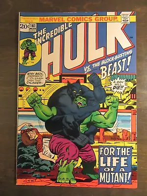 Buy Incredible Hulk #161 - Marvel Comic – Mid-to-High- Grade 1973 - Beast • 85.34£
