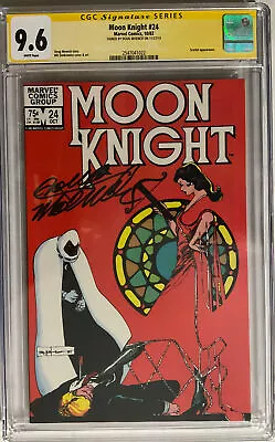 Buy Moon Knight #24 CGC SS 9.6 Signed Doug Moench; Stain Glass Scarlet Appearance! • 235.72£