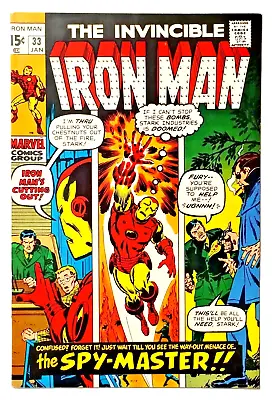 Buy Iron Man #33 NM W 1971 Iron Man Vs. Espionage Elite, 1st App Of The Spymaster! • 17.57£