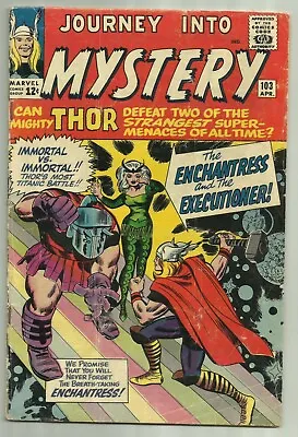 Buy Journey Into Mystery #103 Marvel 1964 1st App Of Enchantress And Executioner KEY • 683.64£
