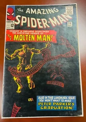 Buy The Amazing Spider-man #28 1965  Enter The Molten Man ...whole Book! • 240.18£