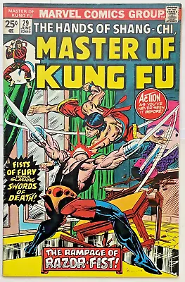 Buy Master Of Kung Fu #29  **1st APP. RAZOR FIST ** Marvel Comics -1975 • 13.55£