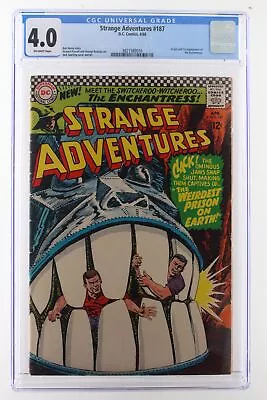 Buy Strange Adventures #187 - DC 1966 CGC 4.0 Origin And 1st Appearance Of The Encha • 63.16£