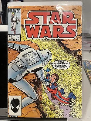 Buy 💥 STAR WARS #86 VF+ FIRST PRINT 1984 MARVEL COMICS Princess Leia Luke Skywalker • 12.70£