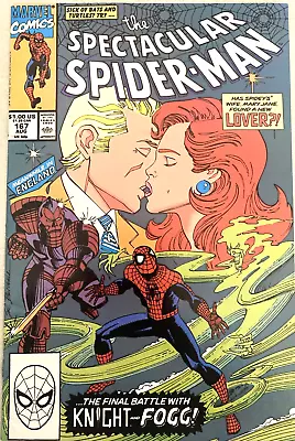 Buy Spectacular Spider-man. # 167.  1st Series. Aug. 1990.  Marvel Comics. Vfn/nm • 6.29£