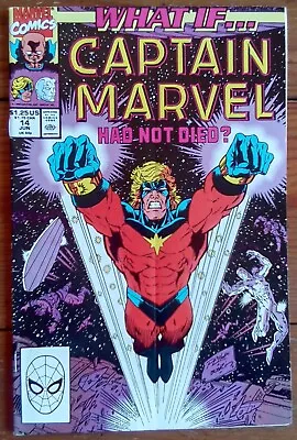 Buy What If...? #14, Captain Marvel Had Not Died?, Marvel Comics, June 1990, Vg/fn • 2.99£