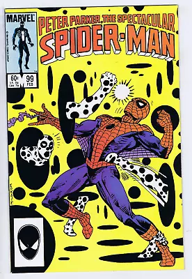 Buy Peter Parker, Spectacular Spider-Man #99 Marvel 1985 Spider On The Spot ! • 39.53£