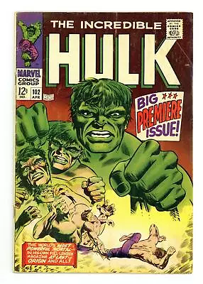 Buy Incredible Hulk #102 GD/VG 3.0 1968 • 216.56£
