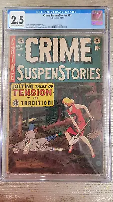 Buy Crime Suspenstories #21 Ec Comics 1954 Cgc 2.5 • 241.28£