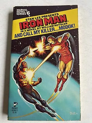 Buy Marvel Novel Series #6 Iron Man In And Call My Killer..Modok! PB 1979 1st Print • 21.58£