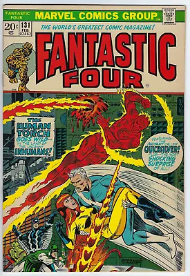 Buy Fantastic Four 131 (1973) F/VF 7.0 Steranko/Sinnott-c Quicksilver Crystal Omega! • 15.88£