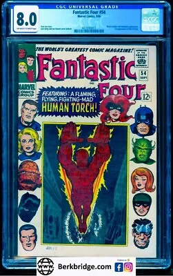 Buy Fantastic Four 54 Cgc 8.0 Nice As 9.0 Grader Notes 🔥 Also See Our 8.5 9.4 9.6 • 179.89£
