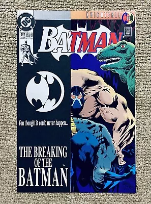 Buy BATMAN #497, (1993), BANE Breaks BATMAN’S Back, Overlay Cover, NM, 9.6-9.8 • 23.68£