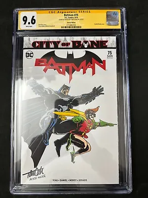 Buy Batman #75 CGC SS 9.6 Signed And Sketched By Tom Cook 2019 Dark Knight • 199.88£
