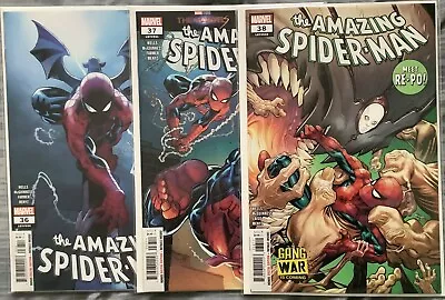 Buy AMAZING SPIDER-MAN #36,37,38 - GANG WAR PRELUDE - COMPLETE STORY (Marvel, 2023) • 13£