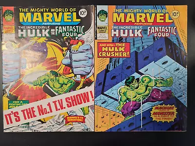 Buy The Mighty World Of Marvel Starring Hulk #318 & #322 Marvel Uk 1978 • 0.99£