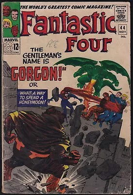 Buy Marvel Comics FANTASTIC FOUR #44 1965 First Appearance Of Gorgon VG-/GD! • 23.72£