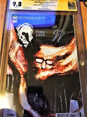 Buy DC Nice House On The Lake #1 Variant Signed By THREE + Bueno Sketch CGC SS 9.8 • 199.99£