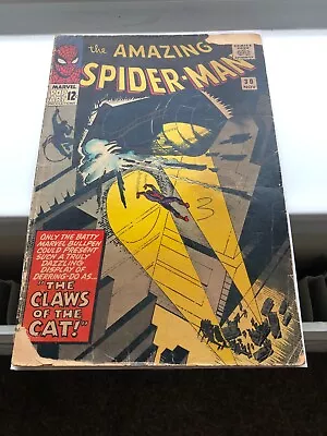 Buy The Amazing Spider-man 30 (1965) 1st App Of The Cat Burglar, Cents • 34.99£