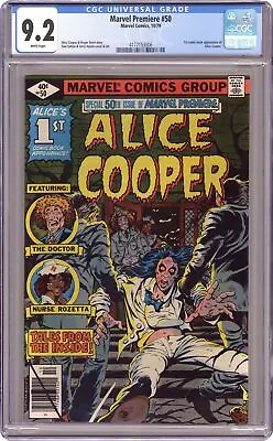 Buy Marvel Premiere #50 CGC 9.2 1979 4177153006 1st App. Alice Cooper • 92.07£