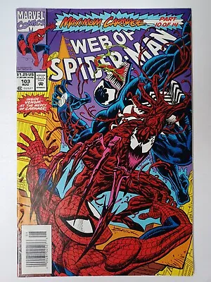Buy Web Of Spider-Man #103 HTF Newsstand - Maximum Carnage 10 - We Combine Shipping • 5.33£