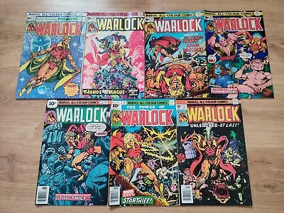 Buy Warlock 9 10 11 12 13 14 15 - Marvel 1975 - Thanos - Gamora - Jim Starlin • 44.99£