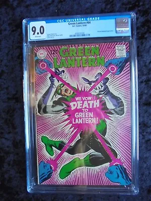 Buy Green Lantern #64 Dc Comics 1968 Silver Age Cgc 9.0 Graded! Hector Hammond! • 108.57£