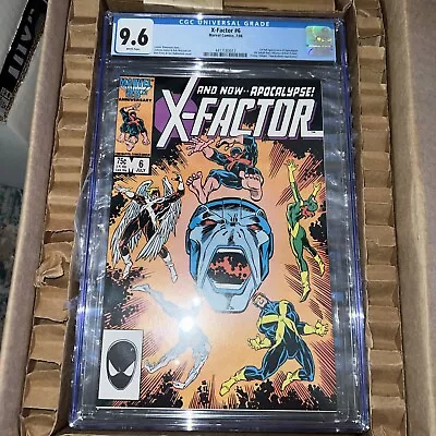 Buy 1986 X-Factor #6 1st Appearance Apocalypse CGC 9.6 White Pages NM+ Marvel Comics • 102.74£