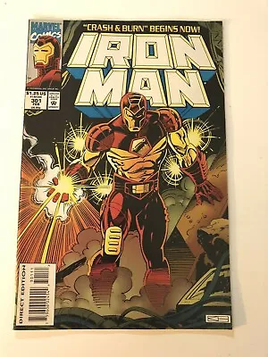 Buy Vintage Iron Man Comic 301, Volume 1 #301, Published In February 1994, Marvel • 10£