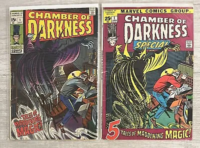 Buy MARVEL HORROR COMIC LOT (2)CLASSIC CHAMBER OF DARKNESS Issue #1 & Special L3bx4 • 26.96£