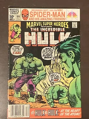 Buy Marvel Super Heroes 104 1981 Featuring The Incredible Hulk Marvel Comics Vintage • 1.61£