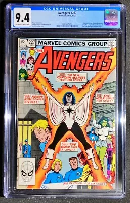 Buy Avengers #227 CGC 9.4 Monica Rambeau 2nd Appearance (Marvel 1983) • 35.59£