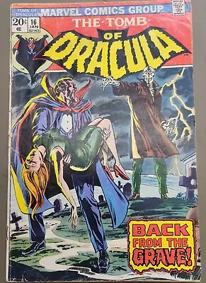 Buy Tomb Of Dracula #16 Comic Book  1st Cameo App Dr. Sun • 14.39£
