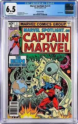Buy Marvel Spotlight V2 #3 CGC 6.5 (Nov 1979) Captain Marvel, Al Milgrom, Newsstand • 30.98£