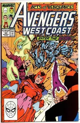 Buy WEST COAST AVENGERS #53 VF/NM, Wonder Man Scarlett Witch Iron Man 1985 1989  • 7.21£