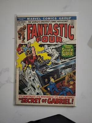 Buy Fantastic Four 121, Death Of Gabriel, Silver Surfer App, Marvel Comics 1972 Vf • 35.14£