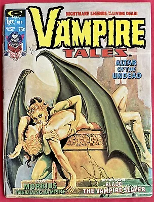 Buy Vampire Tales #8 Magazine (1974) 1st Blade Solo Story • 29.95£