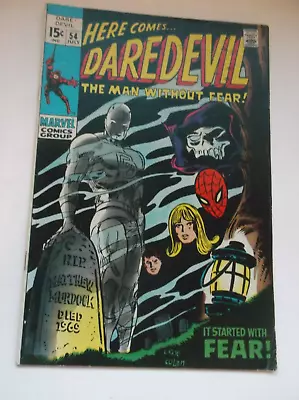 Buy Marvel: Daredevil #54, 1st Mr. Fear Ii Appearance, Key, 1969, Vg/fn (5.0)!!! • 19.76£