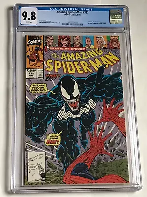 Buy Amazing Spider-Man #332 CGC 9.8! Marvel 1990 VENOM App • 125.37£
