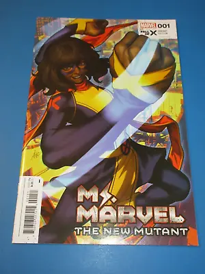 Buy Ms. Marvel New Mutants #1 Artgerm Lau Variant NM Gem Wow • 3.71£