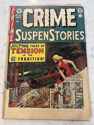 Buy Crime Suspenstories #21 (EC COMICS 1954) Pre Code Horror Please See Pics B4 Buy • 78.87£