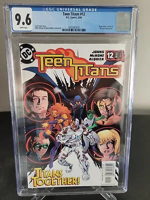 Buy Teen Titans #12 Cgc 9.6 Graded 2004 Dc Comics Deathstroke! Ravager! Jericho! • 31.62£