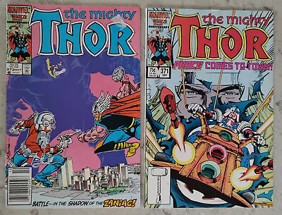 Buy Mighty Thor #371 & 372 (1986) - 1st TVA Time Variance Authority & Judge Peace • 8.30£