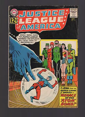Buy Justice League Of America #14 - Atom Joins The Justice League - Low Grade • 15.76£